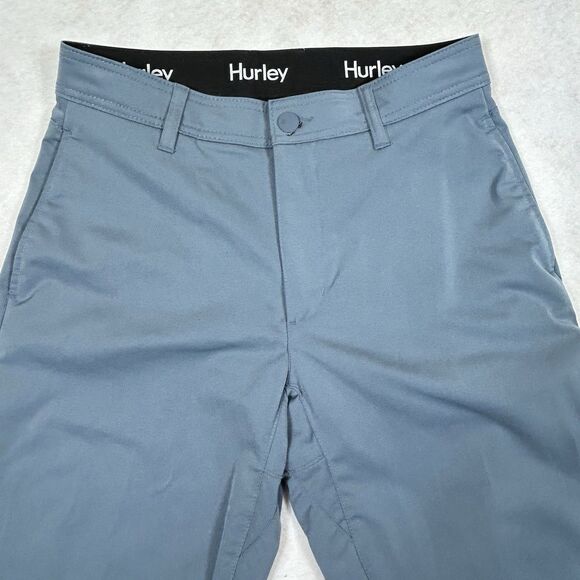 Hurley Jet Set Tech Pants Men Size 32 X 33 Blue Flat Front Comfort City Outdoor - Picture 2 of 14